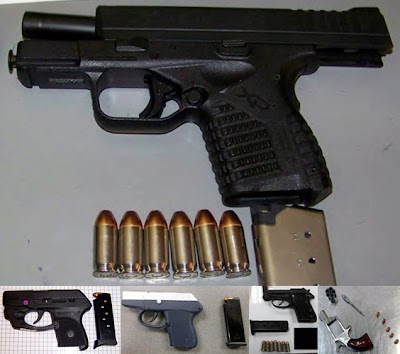 Guns Discovered at (L-R) MAF, SHV, TUL, CLT, HSV