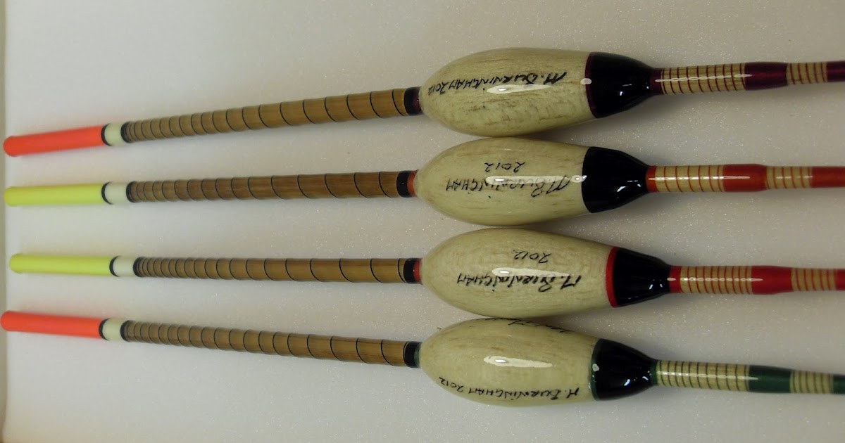 Handmade Fishing Floats by Mark Burningham. Norfolk reed and balsa