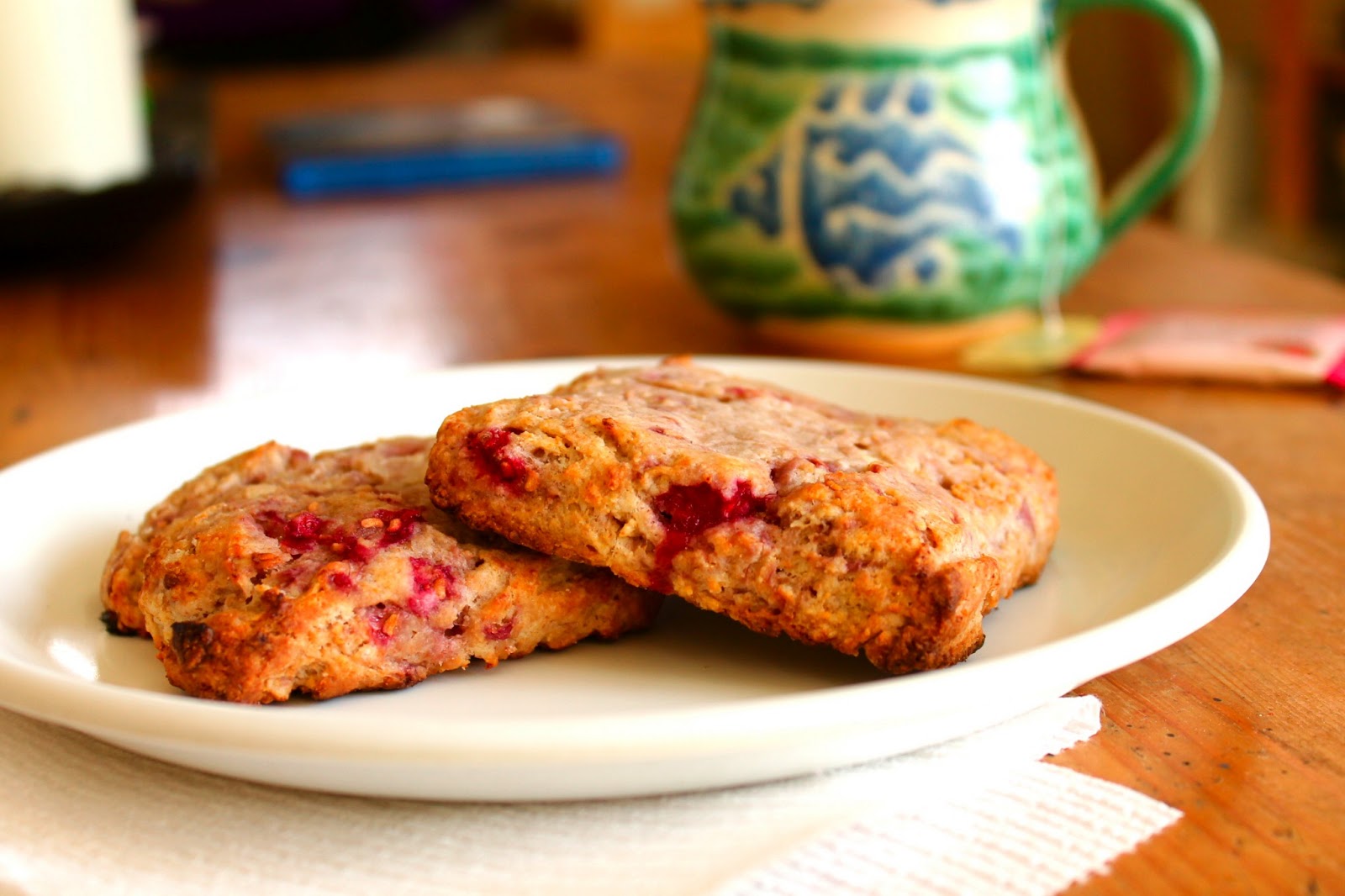 Whole Wheat Raspberry Ricotta Scones Confectionary Tales of a Bakeaholic
