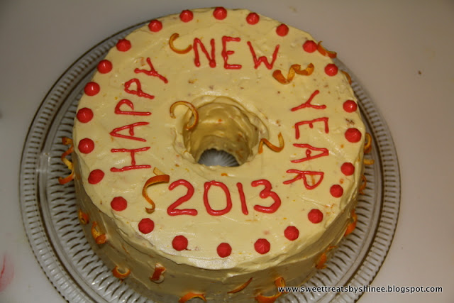 angel food cake w/orange cream