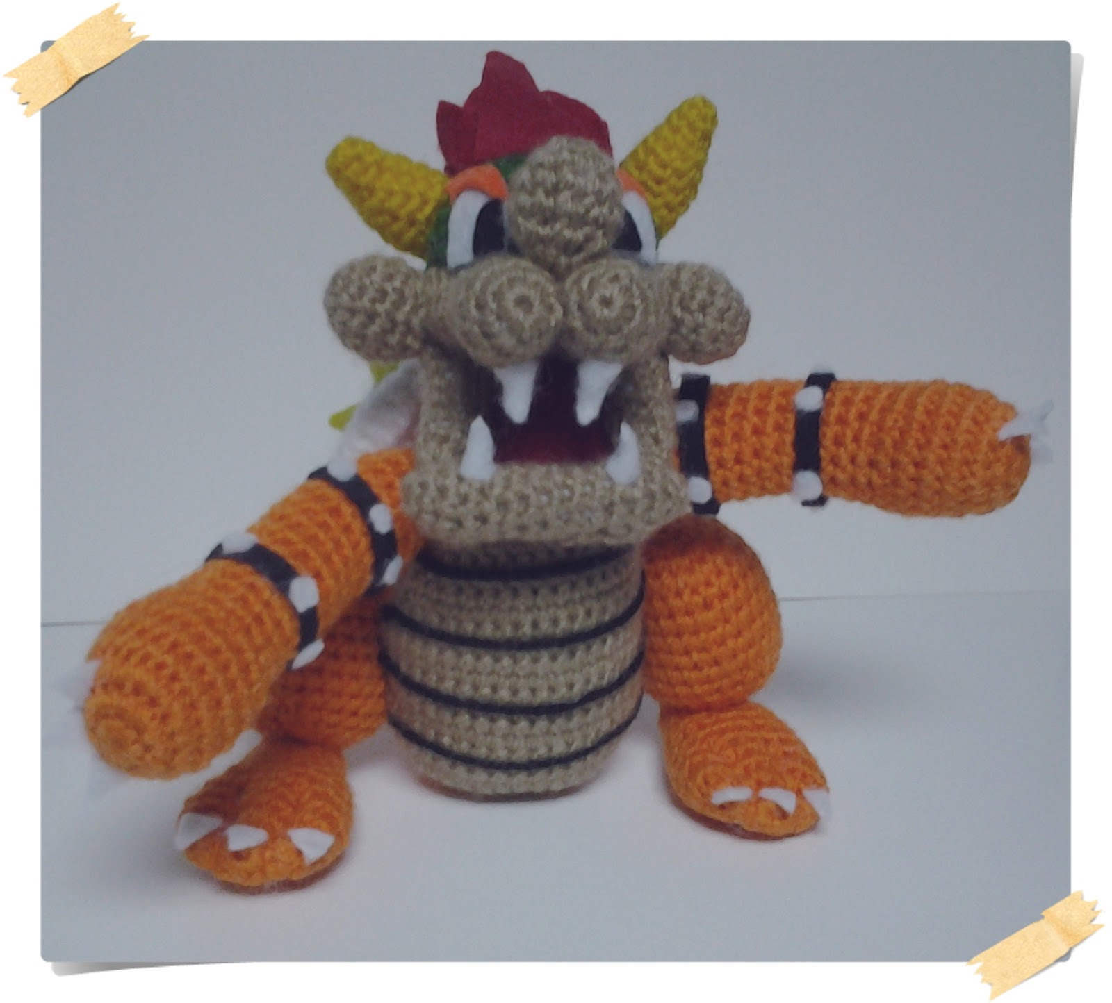 Hilando Ovillitos: Bowser Mario Bros Amigurumi