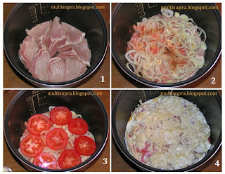Мясо с помидорами - пошаговое приготовление