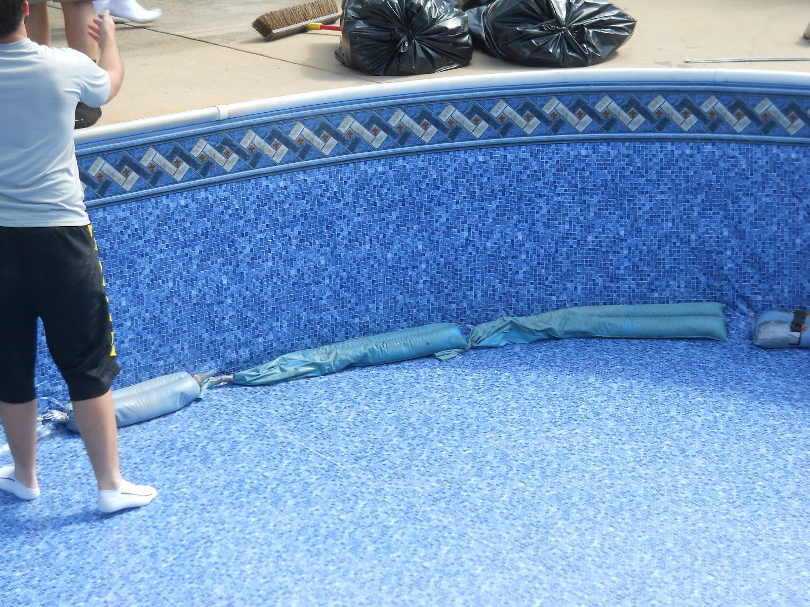 From Sinking Sand . . . Evolution of a Pool Liner