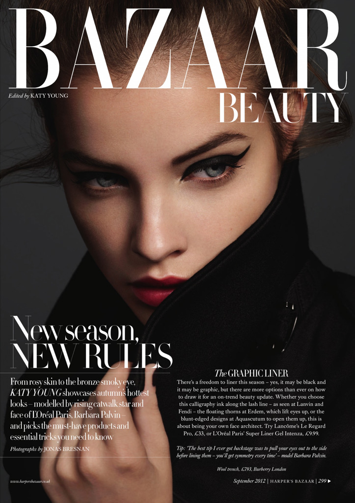 Barbara Palvin for Harper’s Bazaar UK September 2012