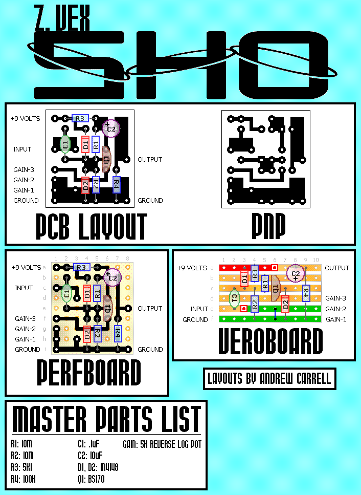 StompBoXed - The Guitar Pedal Builders Repository: ZVEX SHO Overdrive