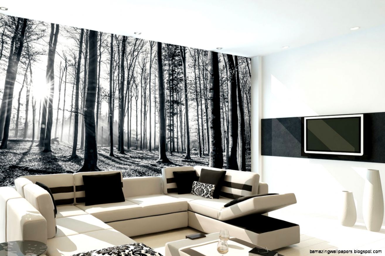1Wall BLACK AND WHITE FOREST WALLPAPER WALL MURAL PHOTO WOODLAND 1Wall BLACK AND WHITE FOREST WALLPAPER WALL MURAL PHOTO WOODLAND