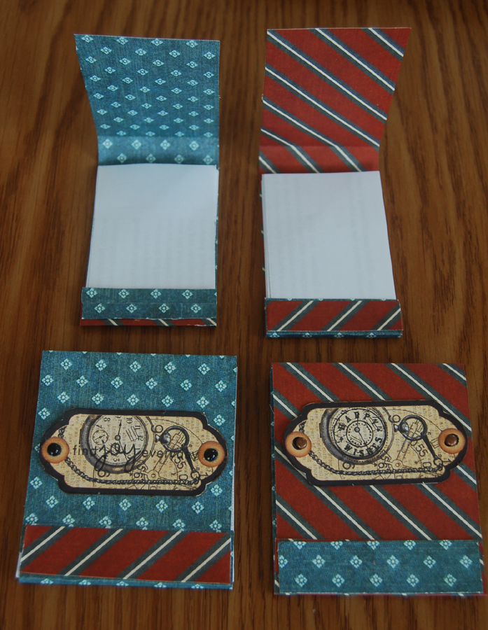 Lynn's Craft Blog Masculine Matchbook Scratch Pads