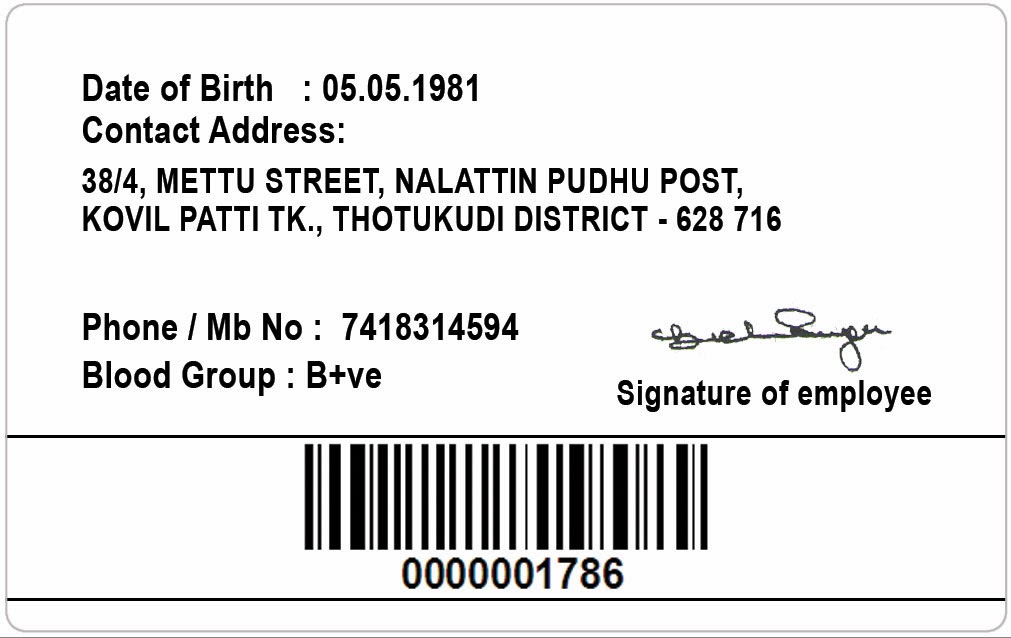 sample id card templates
