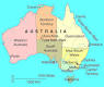 Mapa Australia Tasmania