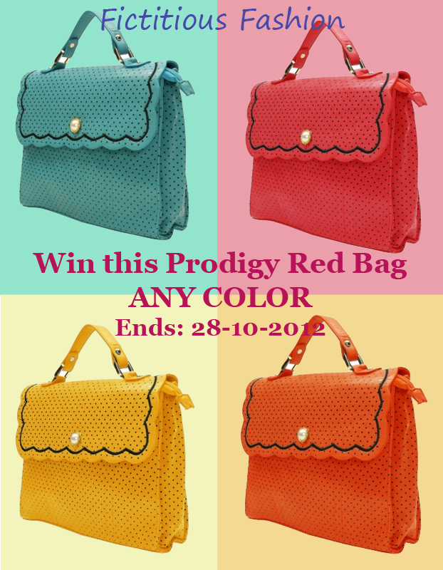 win the PRODIGY red bag @ Fictitious Fashion