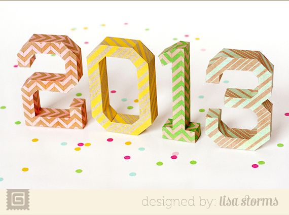 Happy new year greeting with number. vector illustration zakka life: Printables to Ring in The New Year