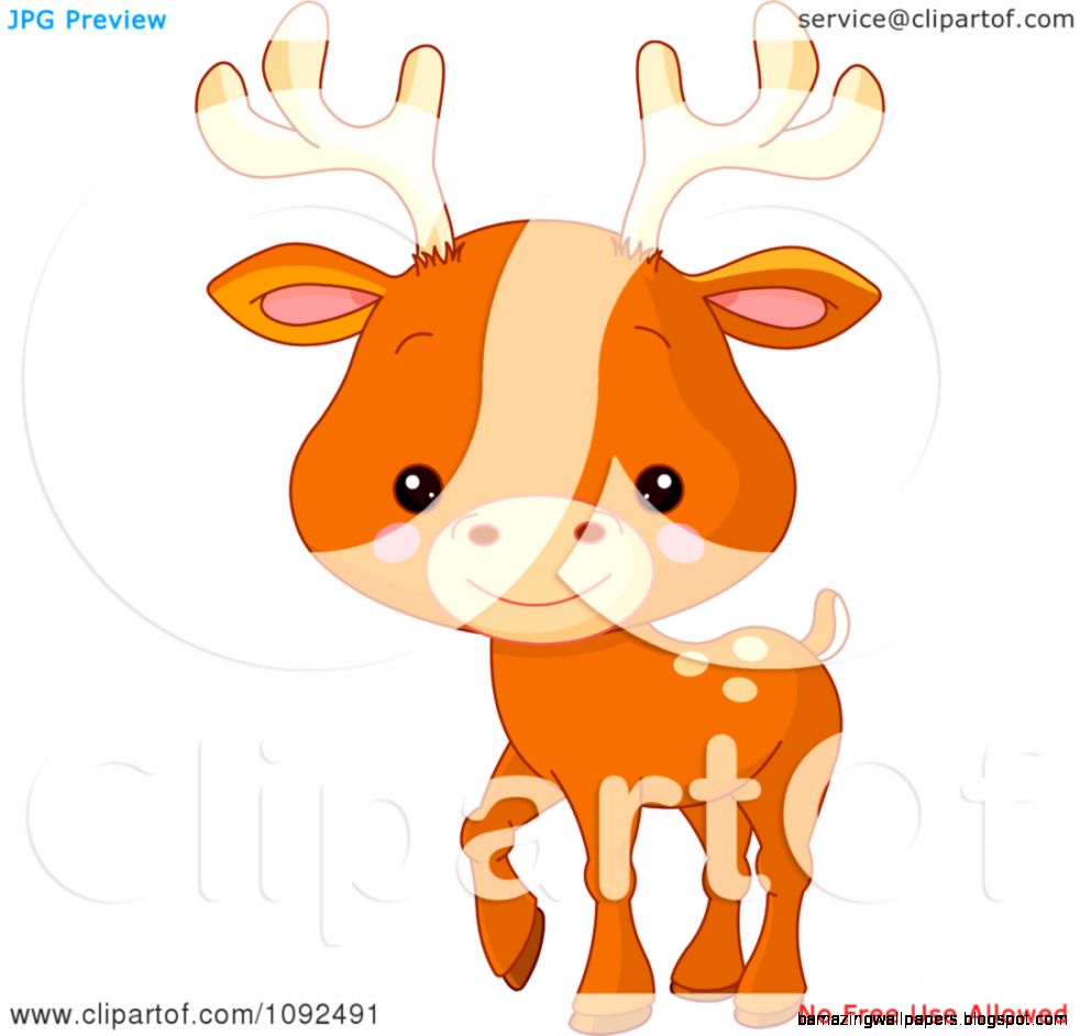 Clipart Cute Baby Zoo Deer Royalty Free Vector Illustration by Clipart Cute Baby Zoo Deer Royalty Free Vector Illustration by