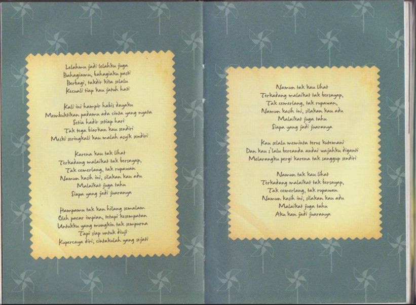 Anisa Anwar Analisis Intertekstualitas Pada Cerpen Malaikat Juga Tahu Karya Dewi Lestari Lirik Lagu Malaikat Juga Tahu