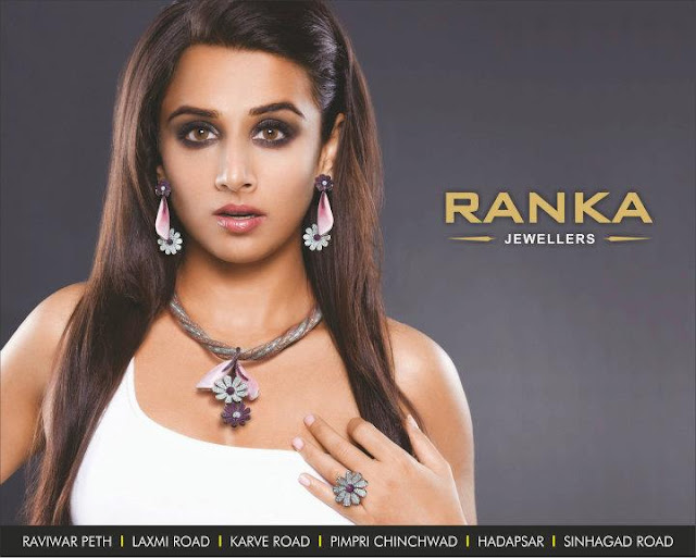 vidya balan spicy shoot for ranka jewellers print ads