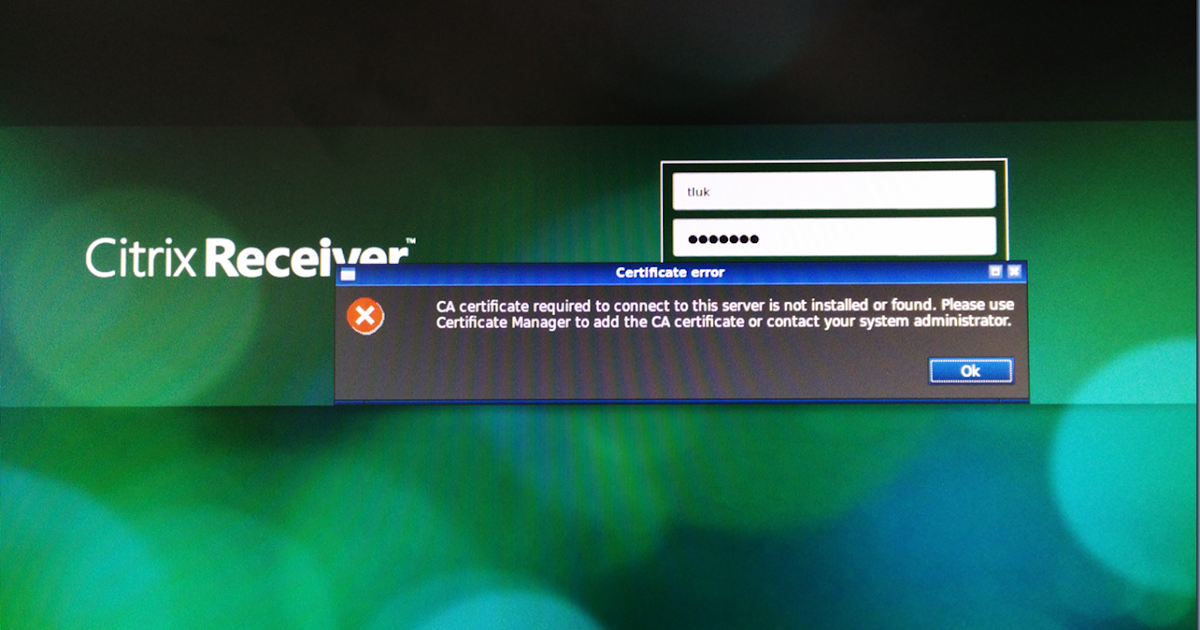 citrix receiver does not login when connecting to vpn citrix receiver does not login when connecting to vpn