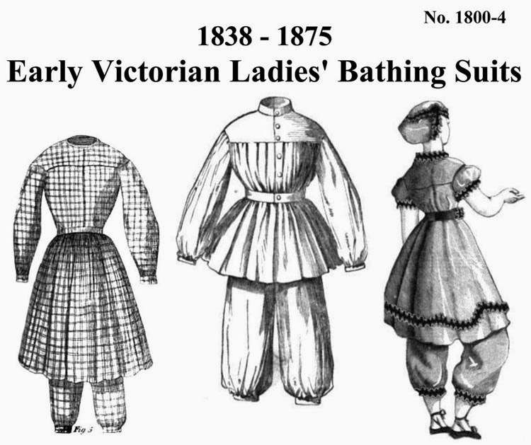 Victorian Bathing Suit Pattern by The Mantua-Maker