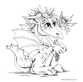 Dragon Fairy Coloring Pages for Adults