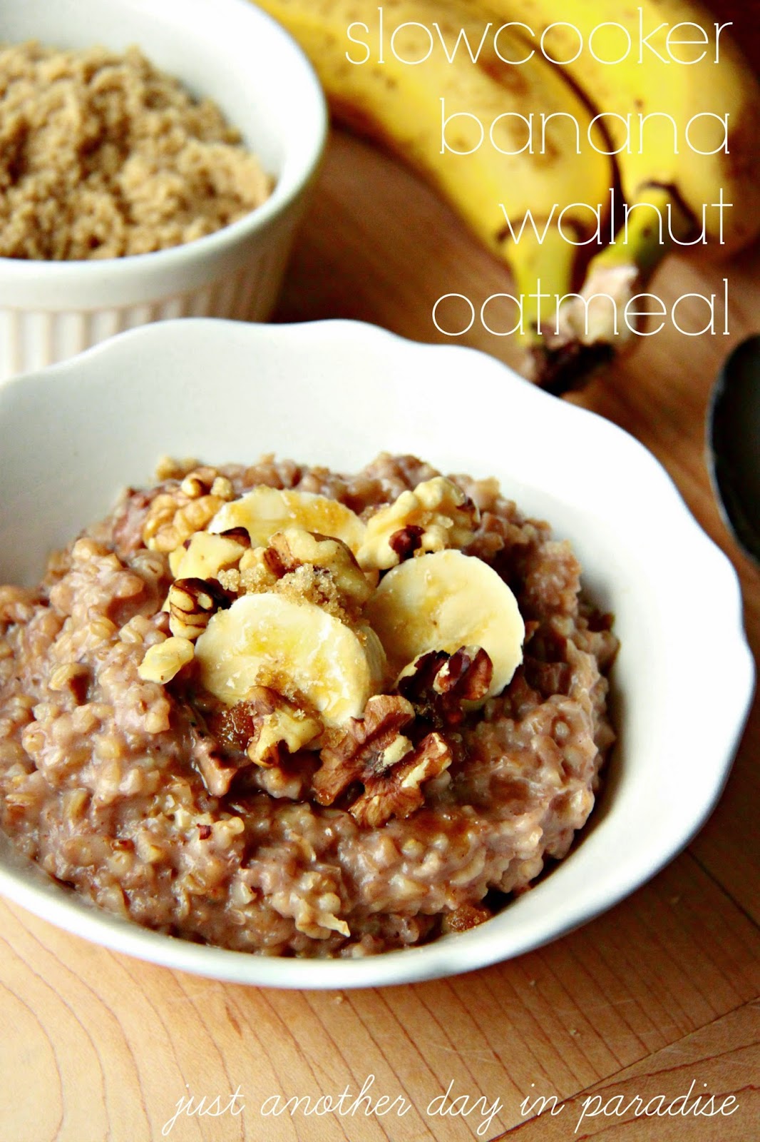 Larissa Another Day Slow Cooker Banana Walnut Oatmeal