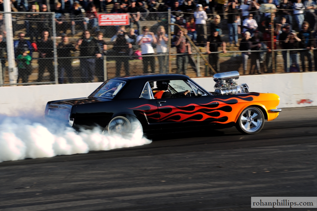 Supercharged 1966 V8 Mustang burnout photos Retro Rides