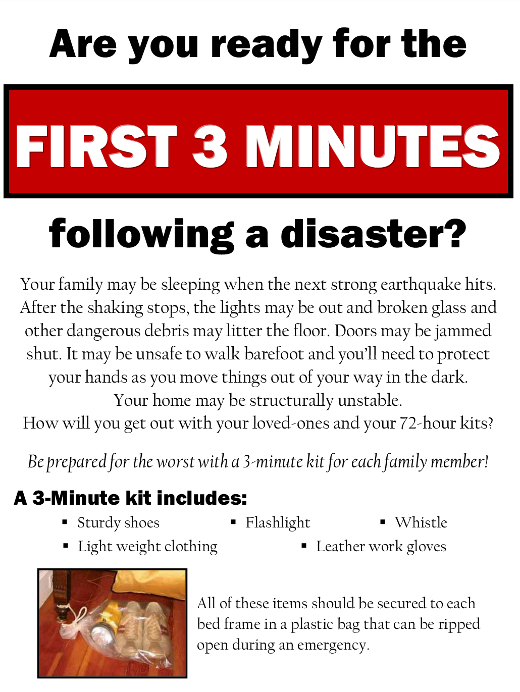 Prepared LDS Family The Power of 3 An Emergency Preparedness Guide