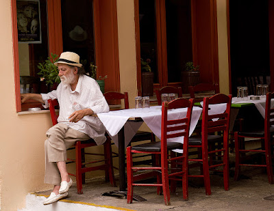 image of a man in Plaka, Athens