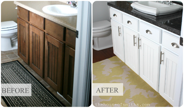 Painting And Distressing Bathroom Cabinets master bathroom vanity makeover Painting And Distressing Bathroom Cabinets master bathroom vanity makeover