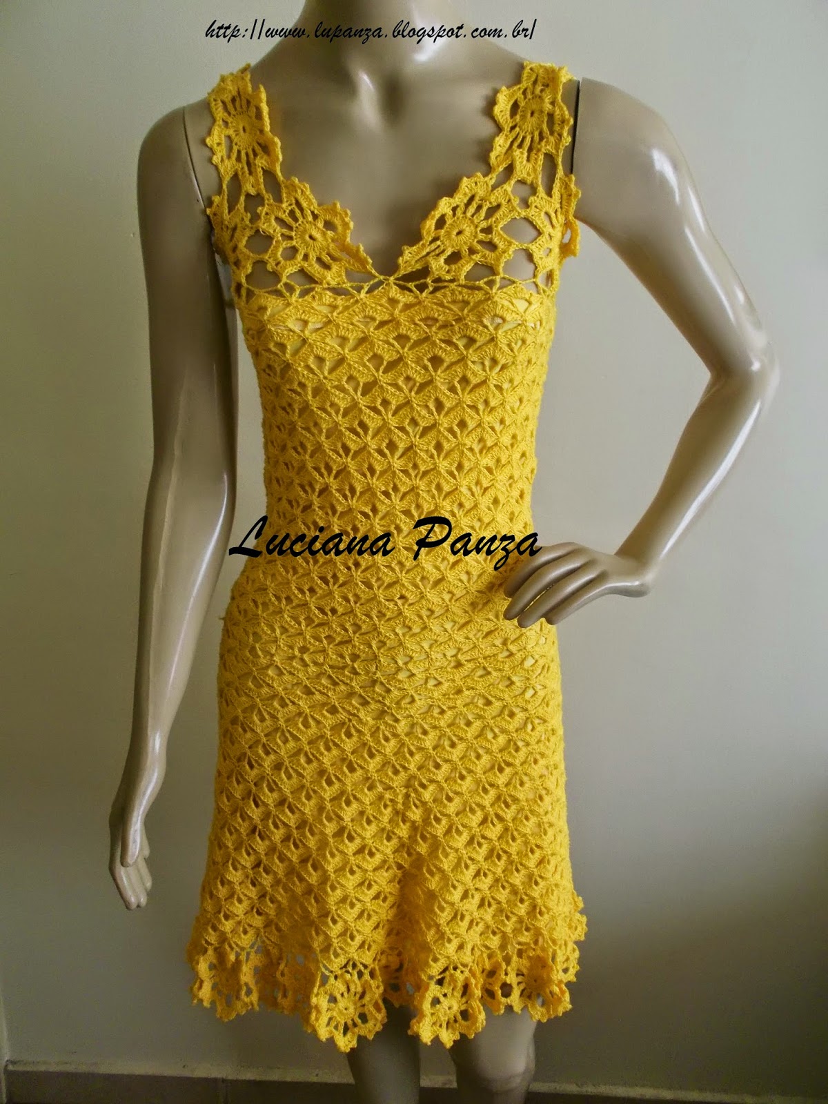 vestido de croche circulo