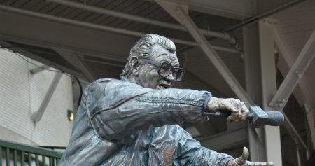 Chicago Public Art: Harry Caray: A One, A Two, A Three