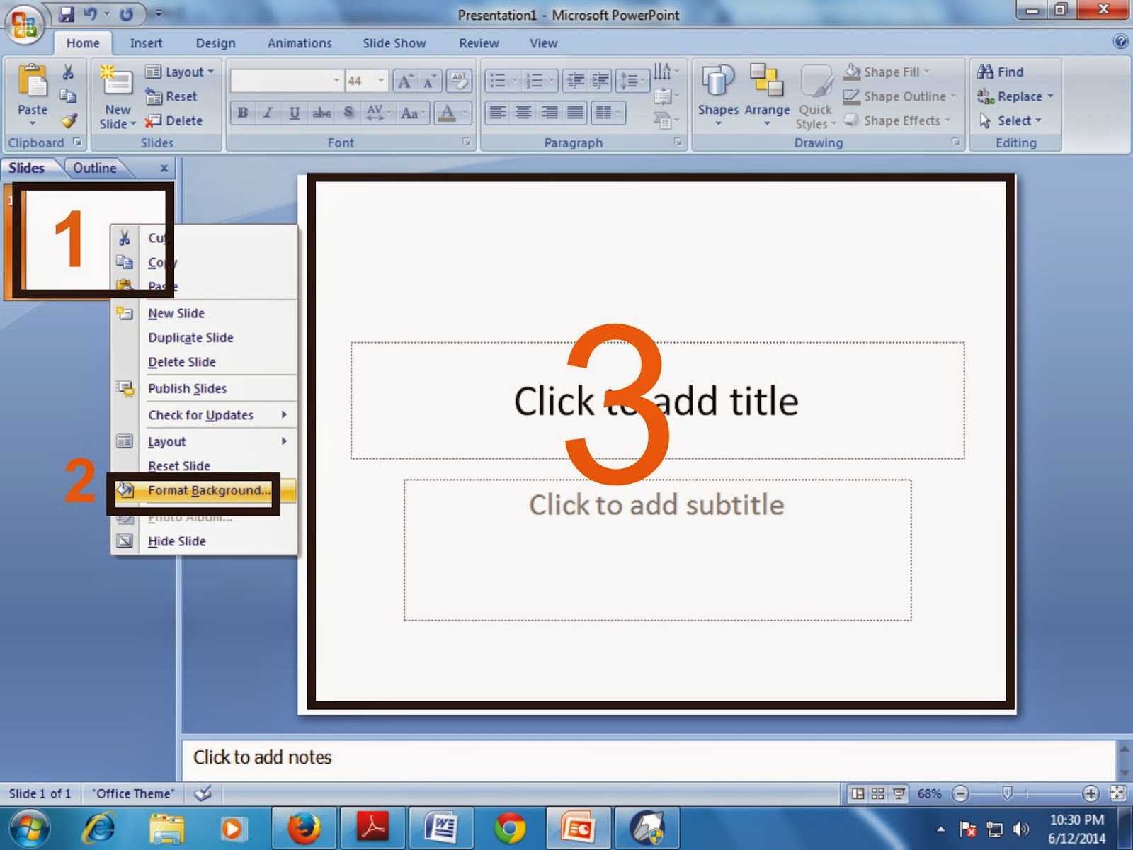Cara Membuat Background Slide Di Microsoft Power Point Belajar Microsoft Office Dan Bahasa Inggris