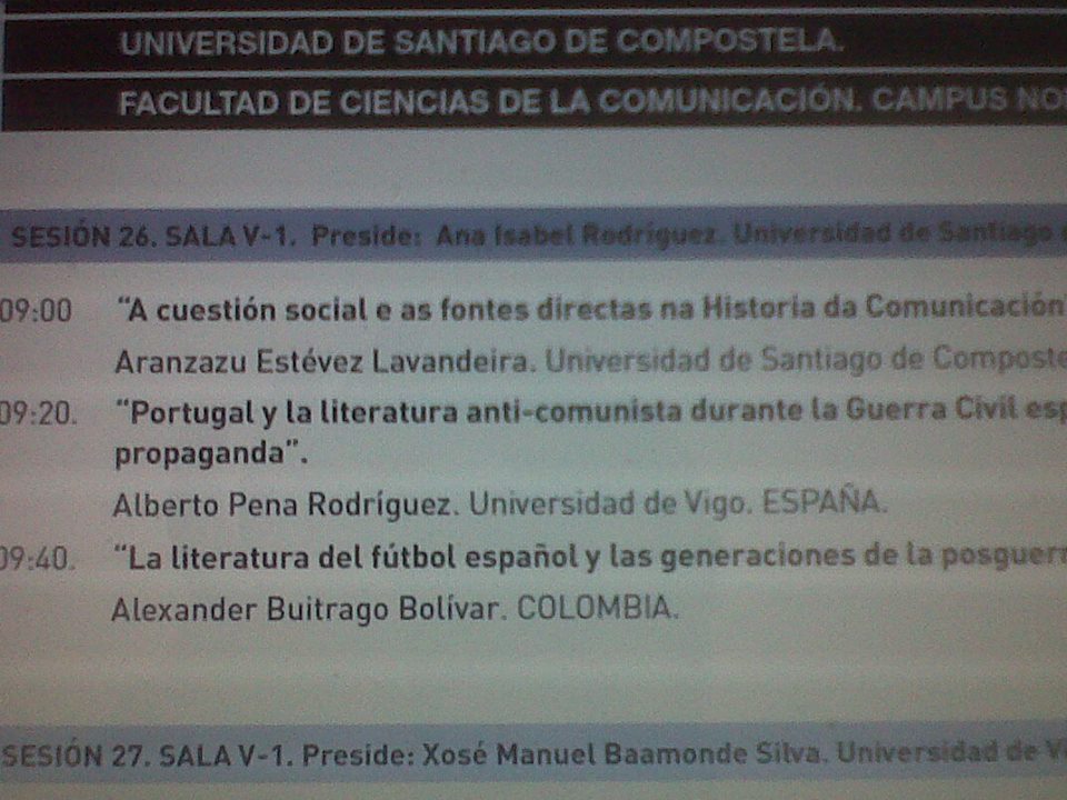 Ponencia en Santiago de Compostela