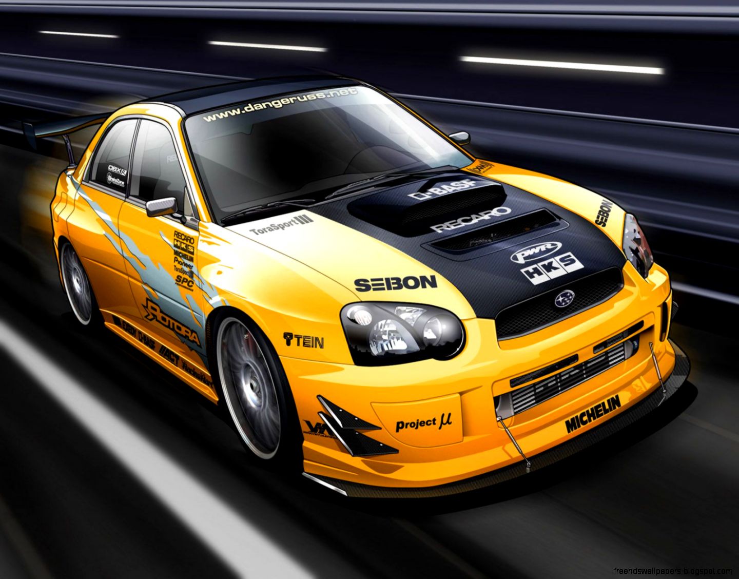 Subaru Car Yellow Subaru Car Yellow