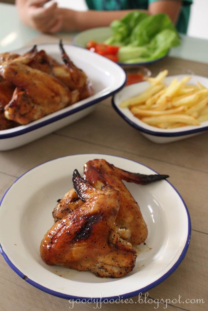 GoodyFoodies Recipe Honey Soy Roasted Chicken Wings