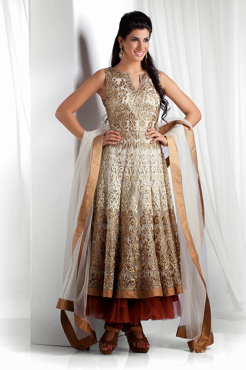 The 2014 Wedding Anarkali Suits Collection latest fashion