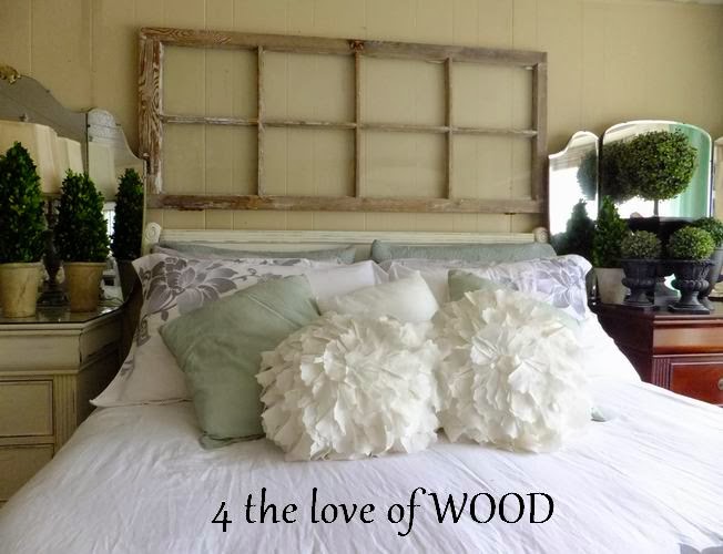 4 the love of wood VINTAGE HEADBOARD WINDOW securing it to the wall