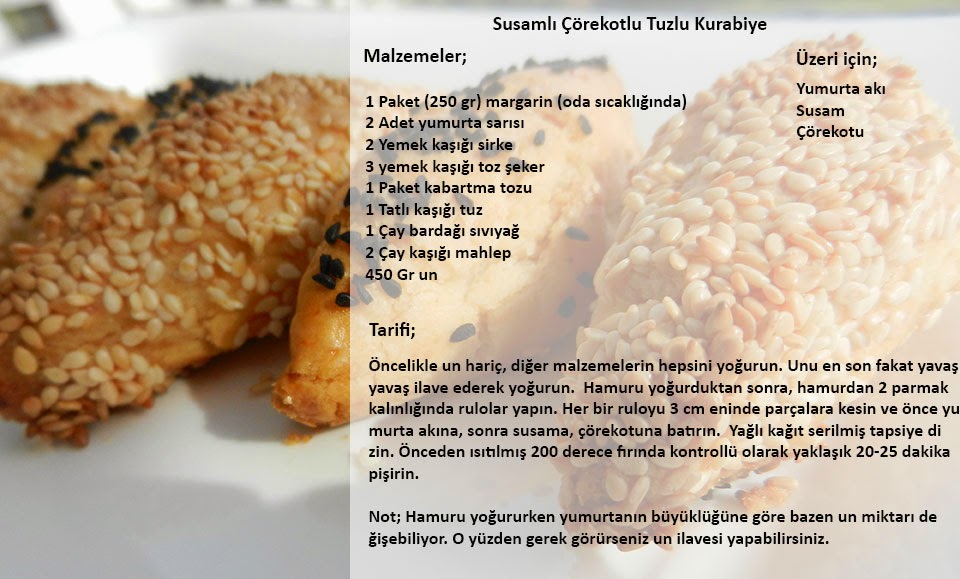 Sevdaninsokagi Susamlı Çörekotlu Tuzlu Kurabiye