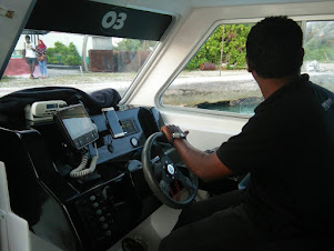 Speedboat Driver/Pilot on the 74 Kms voyage from Omadhoo to Male' City.