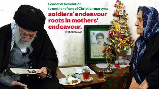 Ayatolá Jamenei visitó armenios y asirios en Navidad