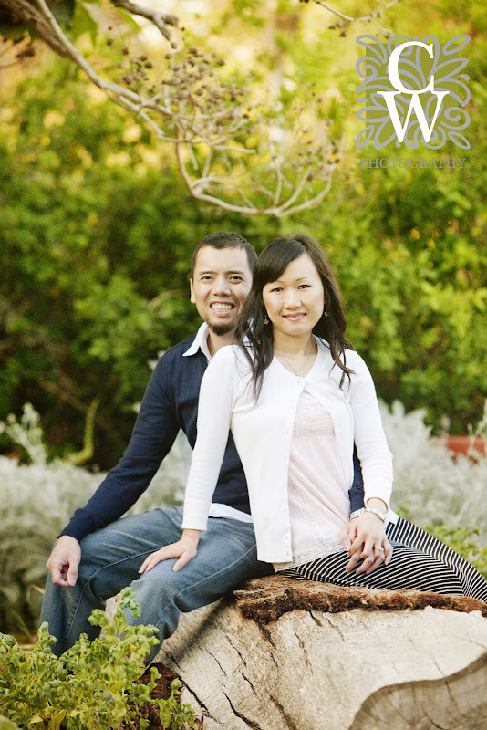 engagement portrait fullerton arboretum