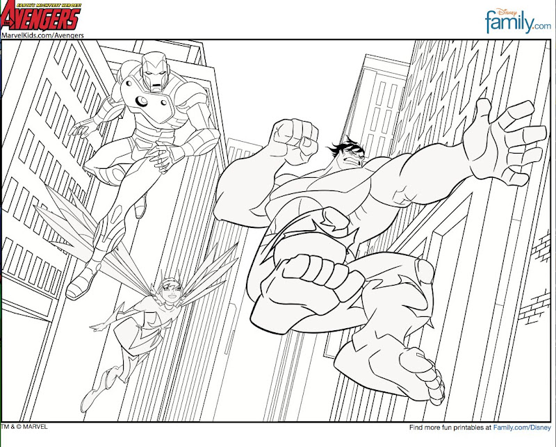 Printable Avengers Coloring Pages title=