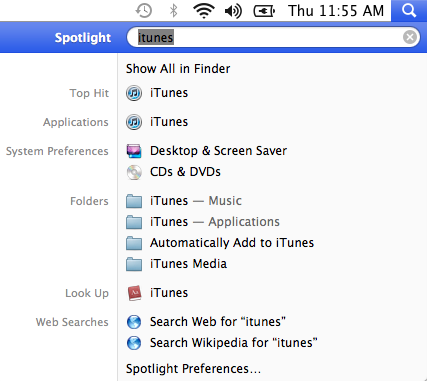 Spotlight Indexing