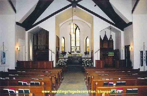 Wedding Stage Decoration: Church Wedding Decorations