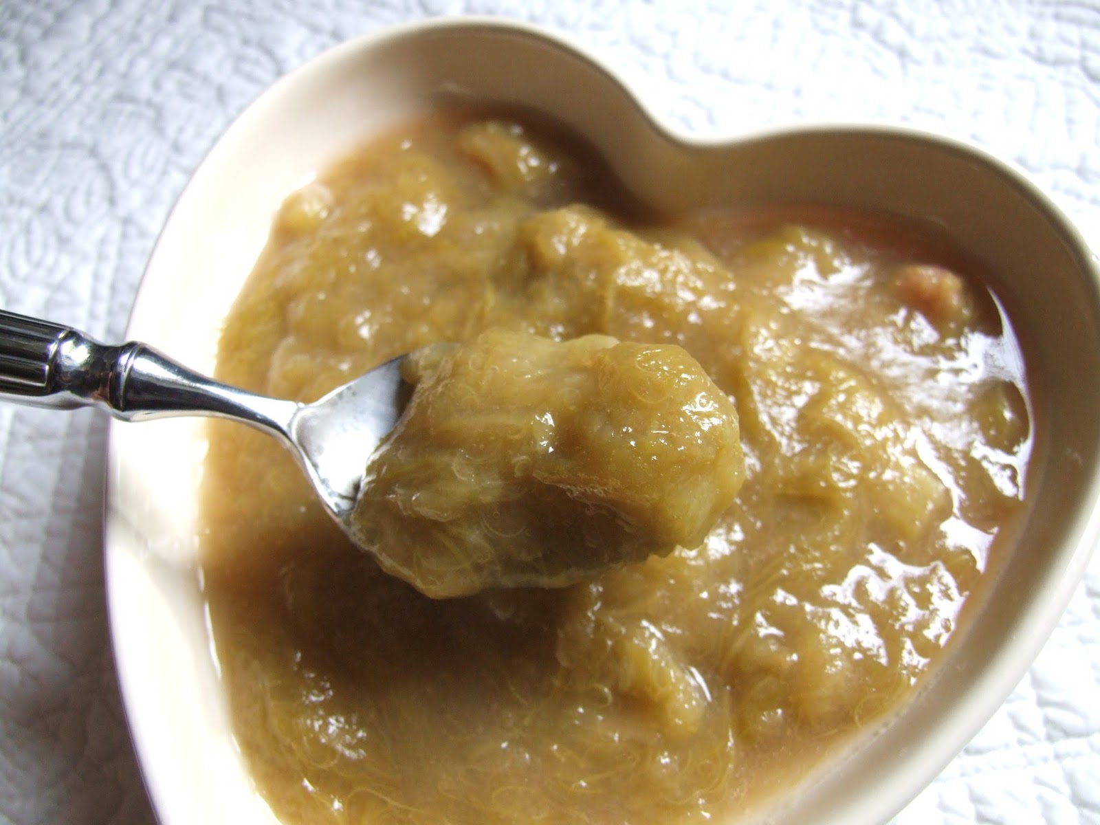 COOKING JULIA COMPOTE DE RHUBARBE VANILLÉE