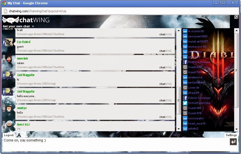 www.rhipplemedia.com Chatwing Chatbox - Modification