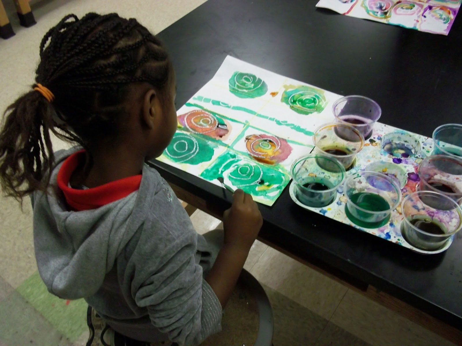 Art Kids of Benavidez Elementary: Kandinsky Circles with Pre-K and