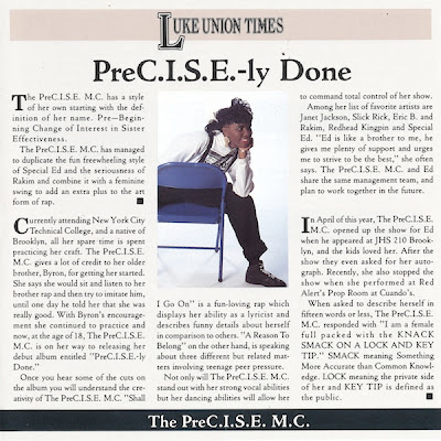The PreC.I.S.E. MC – PreC.I.S.E.-ly Done (1991) (CD) (FLAC + 320 kbps)