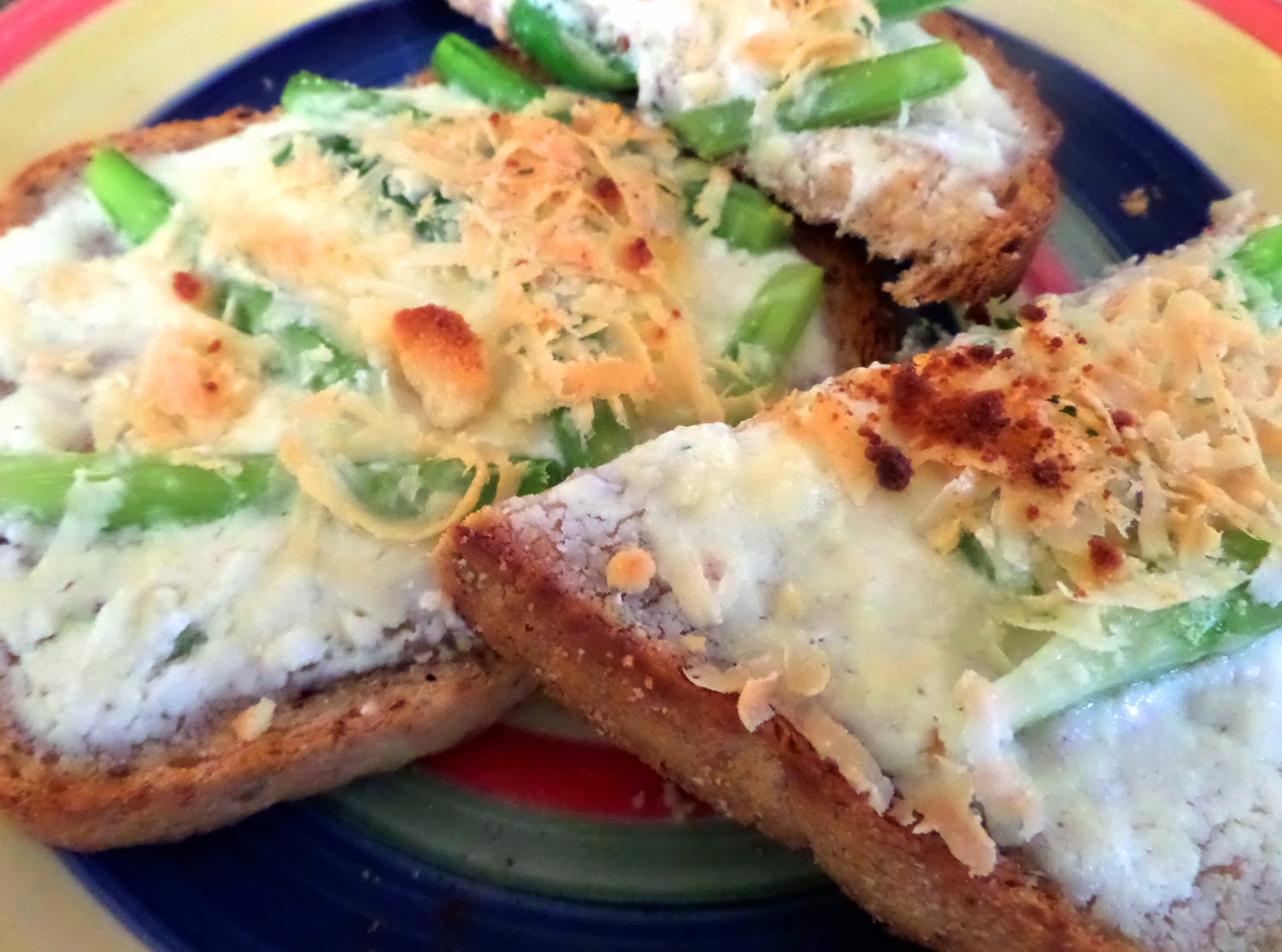 . Cooking with Chester Cheesy Asparagus Toast Point Appetizers