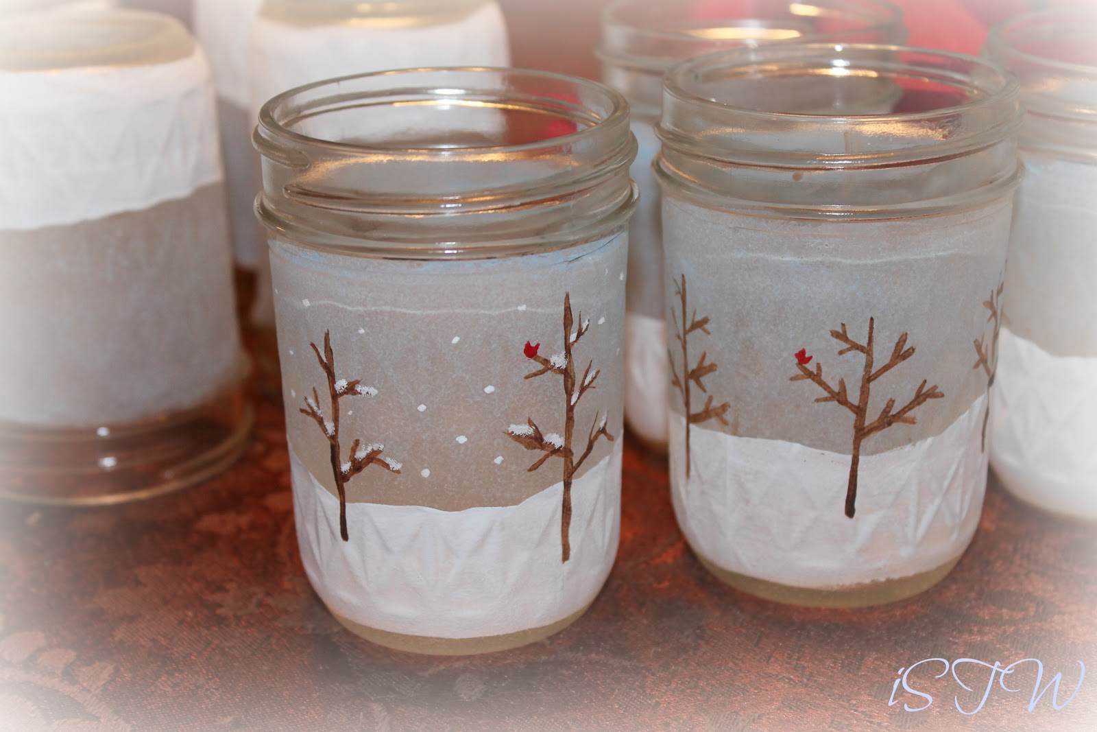 iSavor the Weekend Frosted Mason Jars DIY