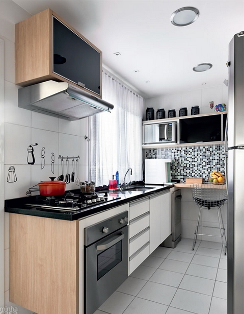 DISEÑO DE INTERIORES PERU: Decoración de una Cocina en Espacios Pequeños