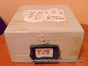 "Wonderfully Made" Wordle Collage Box