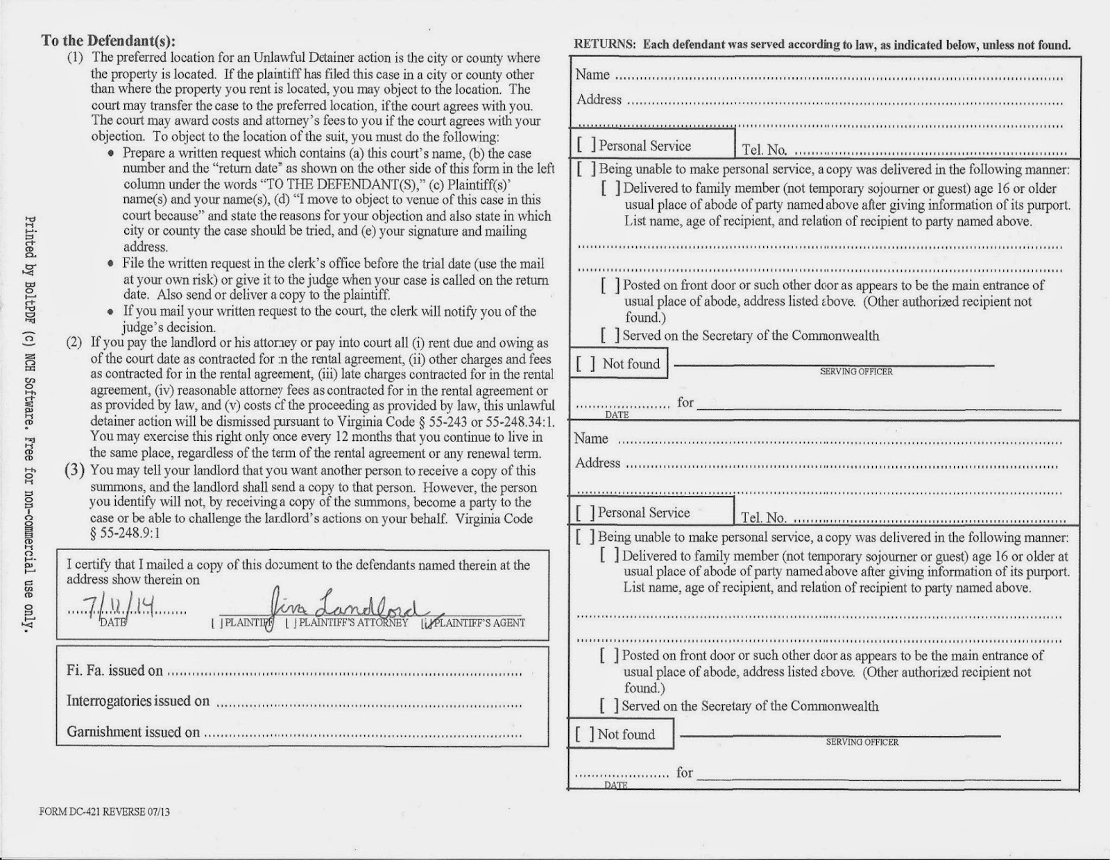 real estate investors of virginia how to fill out a summons for form va 4 how to fill out